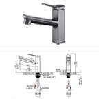 Modern Vessel Faucet Copper Solid Color Single Handle Vessel Faucet