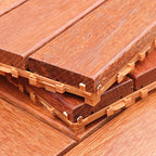 Classic Terrace Decking Natural Wood Waterproof Smooth Outdoor Flooring
