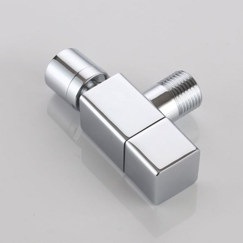Contemporary Wall Mounted Bathroom Faucet Knob Handle Solid Brass Round Faucet