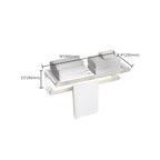 White Metal and Acrylic Bathroom Accessories as a Single Piece or in a Set with Bathroom Shelf
