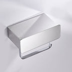 2-piece Stainless Steel Classic Bathroom Accessory Set Black & Chrome Paper Holder