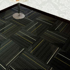 Dark Color Level Loop Carpet Tile Non-Slip Self-Adhesive Indoor Office Carpet Tiles