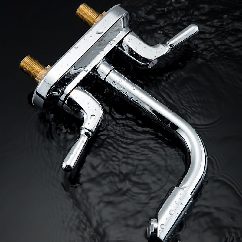 2-Handle Modern Vessel Sink Faucet Three-Way Bathroom Faucet