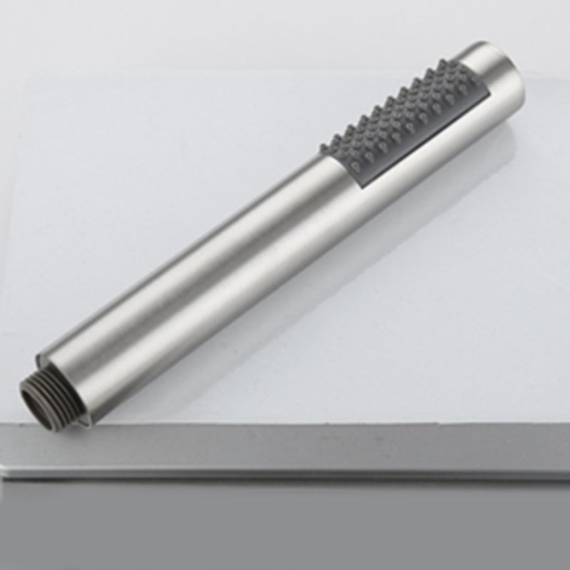 Cylindrical Hand Shower with Self-Cleaning Stainless Steel Wall Shower Head