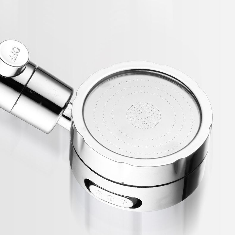 Adjustable Water Flow Showerhead Solid Color 3 Settings Round Handheld Shower