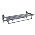 Matt gray bathroom accessory set bathroom shelf/towel holder & paper holder included
