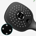 Contemporary Handheld Supercharged Shower Head Square Metal Spray Head