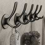 10-piece Bathroom Accessory Set Modern Matte Grey Bathrobe Hooks
