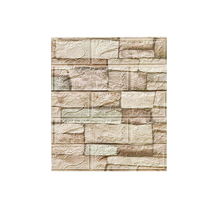 Country House Wall Shelf 3D Brick Living Room Wall Panel Set of 2