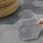 Peel and Stick Vinyl Floor Dark Matte Vinyl Floors with Stone Look