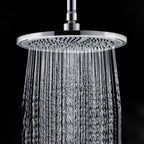 Contemporary Shower Combination Fixed Shower Head Stainless Steel Wall Mounted Round Shower Head
