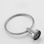 Stainless Steel Bathroom Set 3-piece Modern Style Simple Bathroom Accessories Set