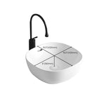 Modern Vessel Sink Porcelain Rectangular Vessel Sink (Not Including Faucet)