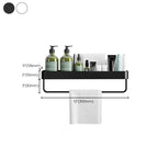 Contemporary Bathroom Accessories Hardware Set Aluminum Bathroom Shelf