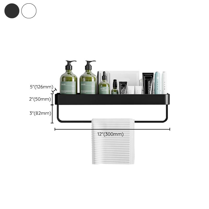 Contemporary Bathroom Accessories Hardware Set Aluminum Bathroom Shelf