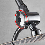 Square Metal Double Shower Heads Modern Shower with Shower Hose