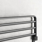 Black Aluminum Bathroom Accessory Set Modern Bathroom Shelf / Towel Bar & Paper Holder