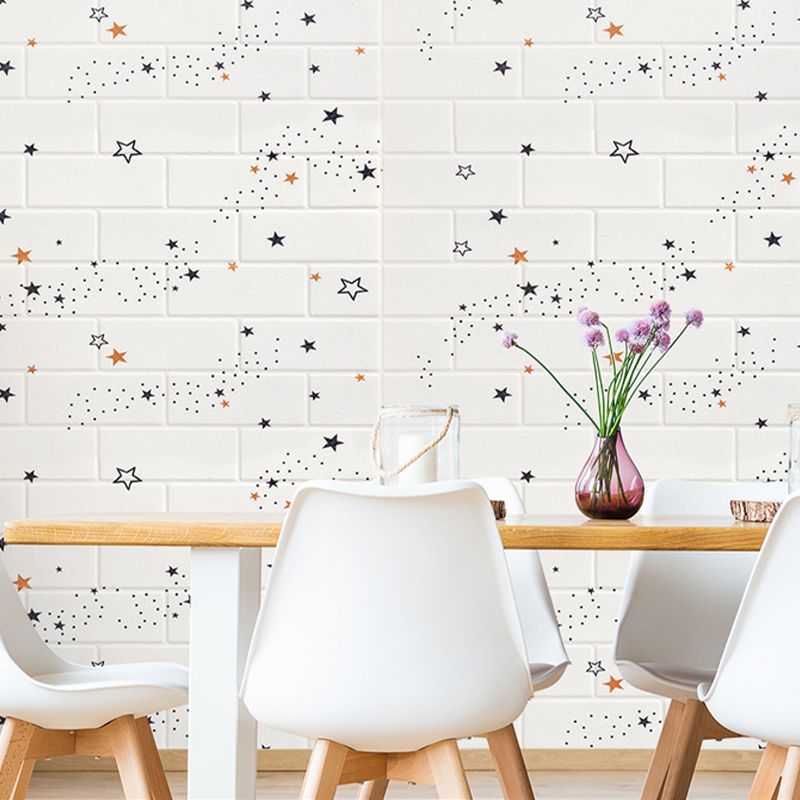 XPE Foam Wall Cladding Star Pattern Square Waterproof Wall Cladding for the Living Room