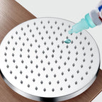 Metal Shower Head Combo Contemporary Round Fixed Shower Head for the Bathroom