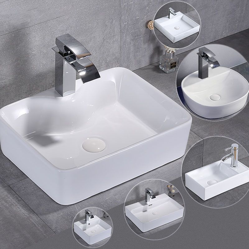 Porcelain Washbasin Modern Simple Wash Bowl Bathroom Sink