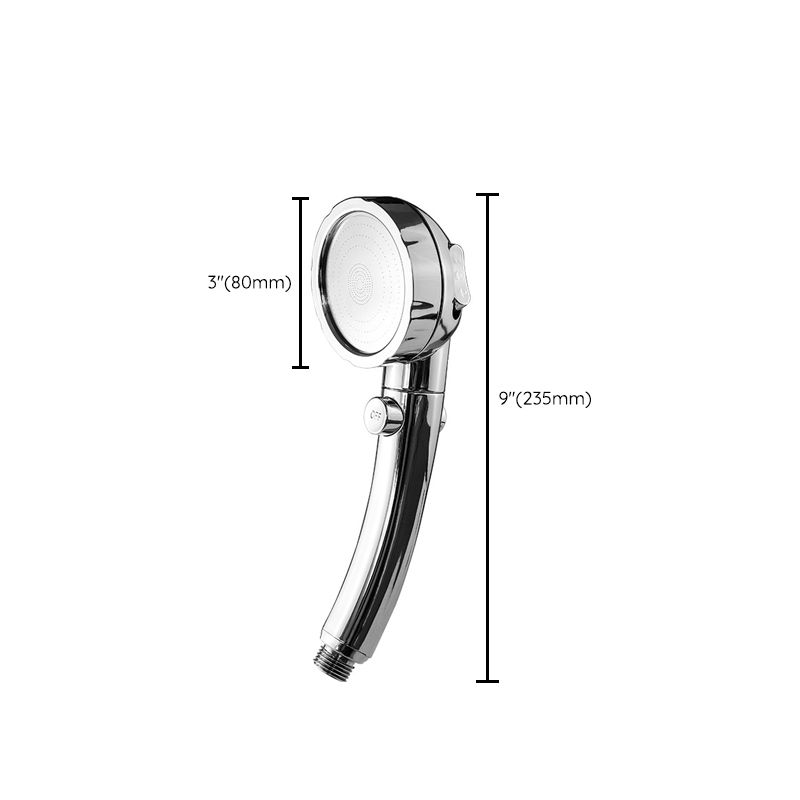 Modern Handheld Showerhead 3 Streams Metal Round Showerheads