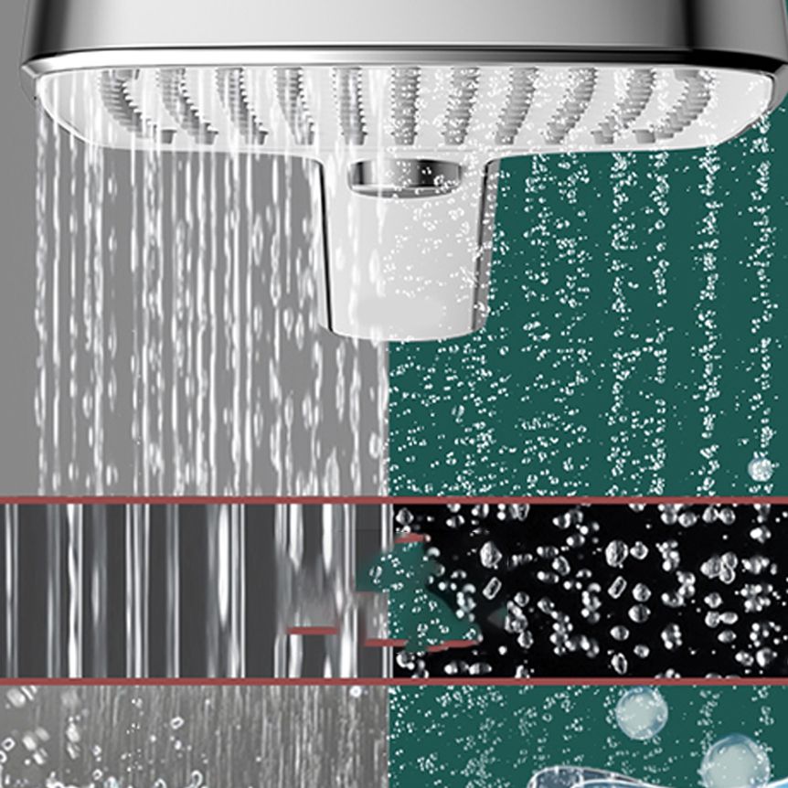 Contemporary Self-Cleaning Hand Shower 3 Spray Types Wall Mounted Hand Shower