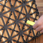 Pine Floor Tile Water Resistant Click-Lock Traditional Wood Floor for Living Room