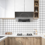 Modern Peel and Stick Tile PVC Rectangular 10 Pack Peel & Stick Field Tile for the Kitchen