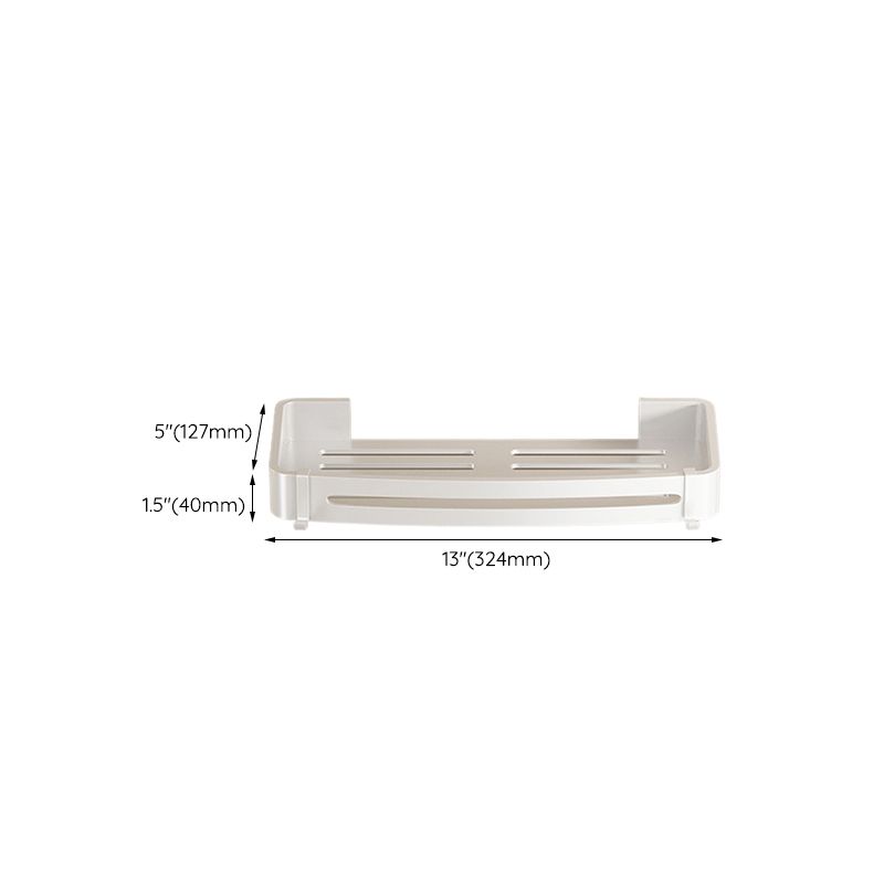 Modern white finish bathroom shelf rectangular & triangular bathroom hardware set