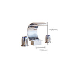 Traditional Roman Bathtub Faucet Set Copper Fixed Deck Mount with Handles