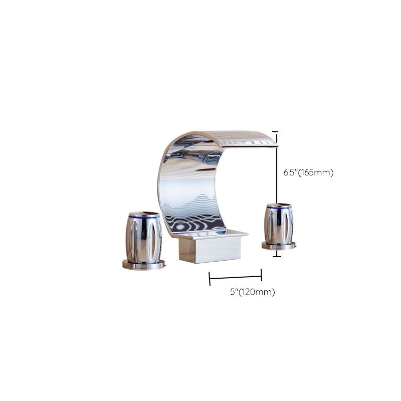 Traditional Roman Bathtub Faucet Set Copper Fixed Deck Mount with Handles