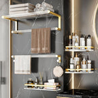 Metal and Acrylic Bathroom Accessory Set Transparent Bathroom Accessories