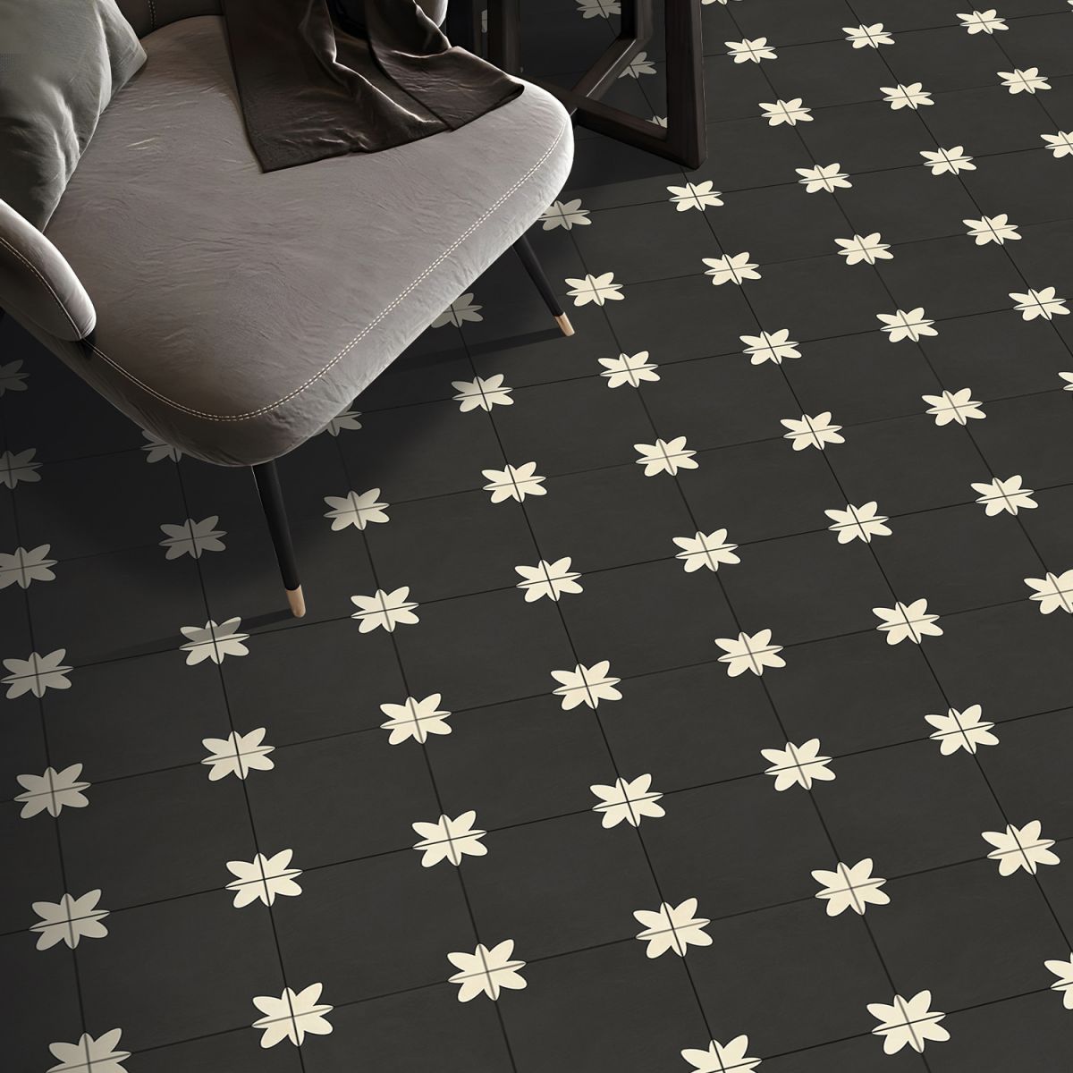 PVC Peel and Stick Splash Protection Square Single Panel Wallpaper with Water Resistant