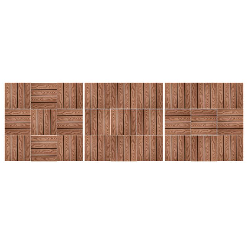 Rectangular constructed tiles water-resistant parquet flooring for balcony