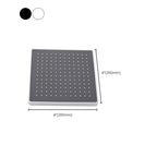 Traditional Metal Fixed Shower Head Ceiling Mounted Square Fixed Shower Head