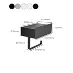 2-piece Stainless Steel Classic Bathroom Accessory Set Black & Chrome Paper Holder