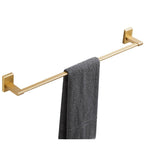 Golden Modern 5-piece Bathroom Accessories Set Brushed Brass Towel Holder/Paper Holder