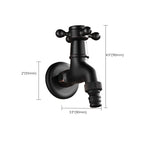 Wide Bathroom Sink Faucet Wall-Mounted Cross Handle Faucet