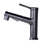 Modern Style Extendable Vessel Faucet Single Handle Low Arc Copper Vessel Faucet