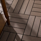 Wood deck board outdoor non-slip embossed floor panel