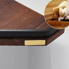 Metal Bathroom Accessories Set Walnut Brown Bathroom Accessories Set