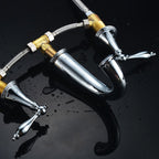 Modern widespread sink faucet Simple bathroom double handle faucet with lever handle