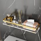 Metal and Acrylic Bathroom Accessory Set Transparent Bathroom Accessories