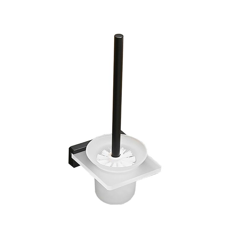 Metal and acrylic bathroom accessories as a single piece or in a set in black