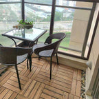 Outdoor Deck Board Wood Square Stripes Composite Flooring Terrace