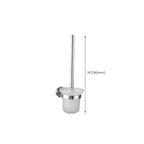 Contemporary bathroom accessory set made of aluminum with towel holder/bath shelf