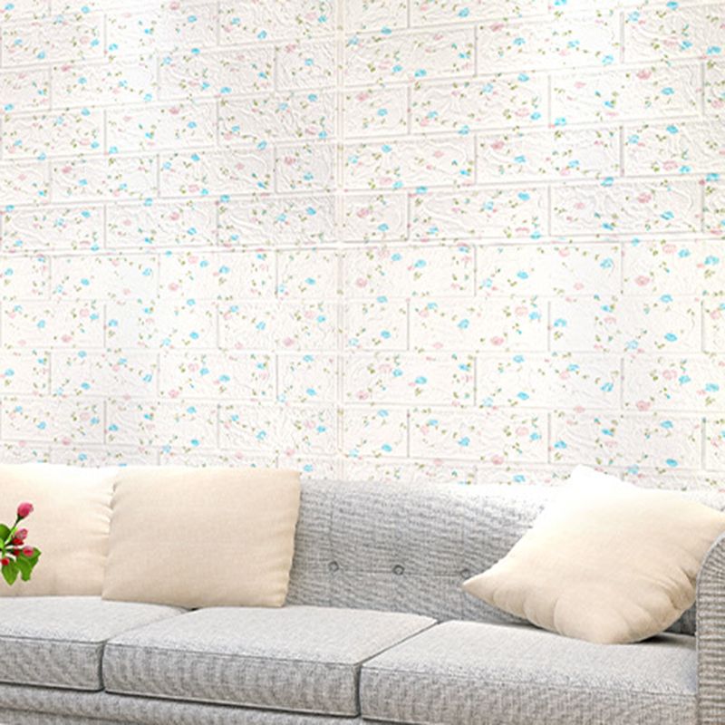 Farmhouse Beadboard PVC Wall Access Panel Peel and Stick Wall Tile Set of 2