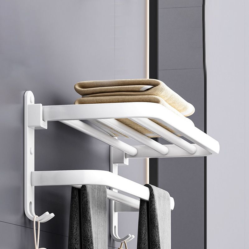 White contemporary bathroom accessory set stainless steel aluminum bathroom set