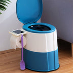 Modern flush toilet plastic round floor-mounted toilet bowl for bathroom