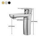 Square 1-Handle Basin Faucet 1 Hole Basin Faucet